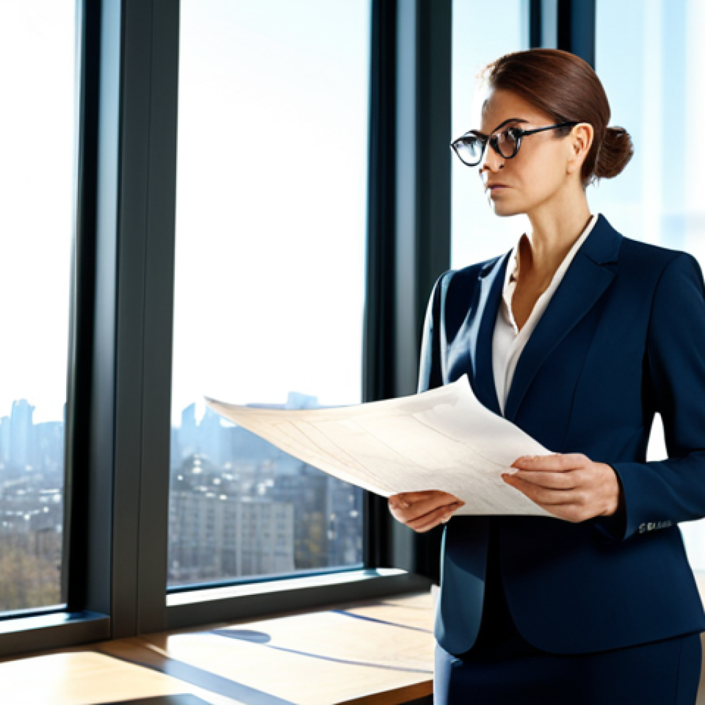 창작자 레지던시 이후 창작물 관리 방법 - Professional Architect**

"A professional female architect stands confidently in a modern, sunlit ar...