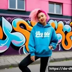 Home 12 창작자 레지던시 성공적인 프레젠테이션 준비하기 - **Prompt:** A young woman in her early 20s, with a vibrant, colorful graffiti mural as a backdrop in...