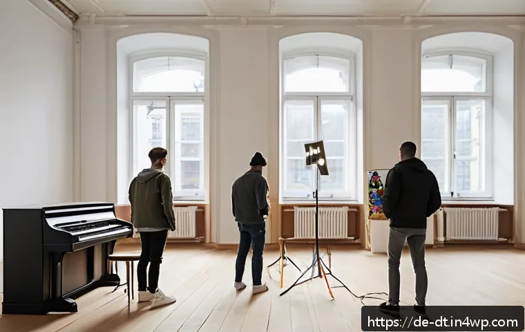 창작자 레지던시에서의 협업 프로젝트 사례 - A vibrant artist residency studio in Berlin featuring an international group of artists including sc...