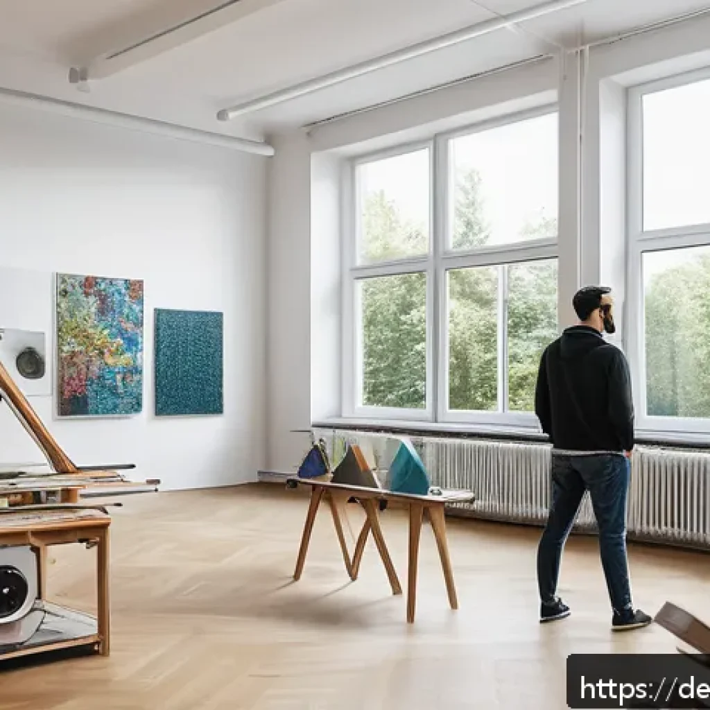 창작자 레지던시 프로그램의 운영과 전망 - A bright, modern artist’s studio in Berlin’s Künstlerhaus Bethanien, featuring spacious workrooms wi...