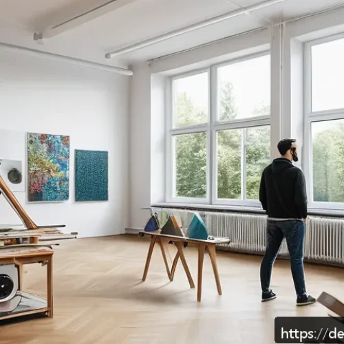 Home 17 창작자 레지던시 프로그램의 운영과 전망 - A bright, modern artist’s studio in Berlin’s Künstlerhaus Bethanien, featuring spacious workrooms wi...