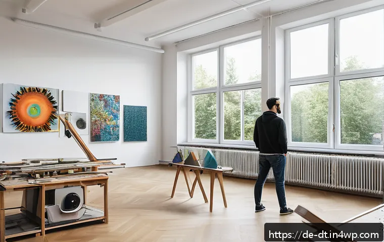 창작자 레지던시 프로그램의 운영과 전망 - A bright, modern artist’s studio in Berlin’s Künstlerhaus Bethanien, featuring spacious workrooms wi...